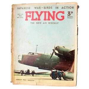 Vtg July 30, 1938 Flying Aviation Magazine Vol. 1 No. 18 Air Weekly